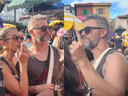 Lucas Lima transmitindo ao vivo na Rádio Estação Plus