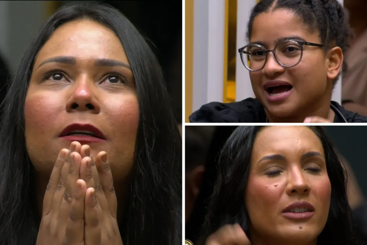 A apresentadora Milena Maxiane ao lado da locutora do Rádio Estação Plus, Chaiany.