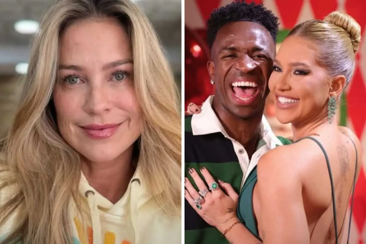 Fotomontagem de Luana Piovani, Virginia Fonseca e Vini Jr.