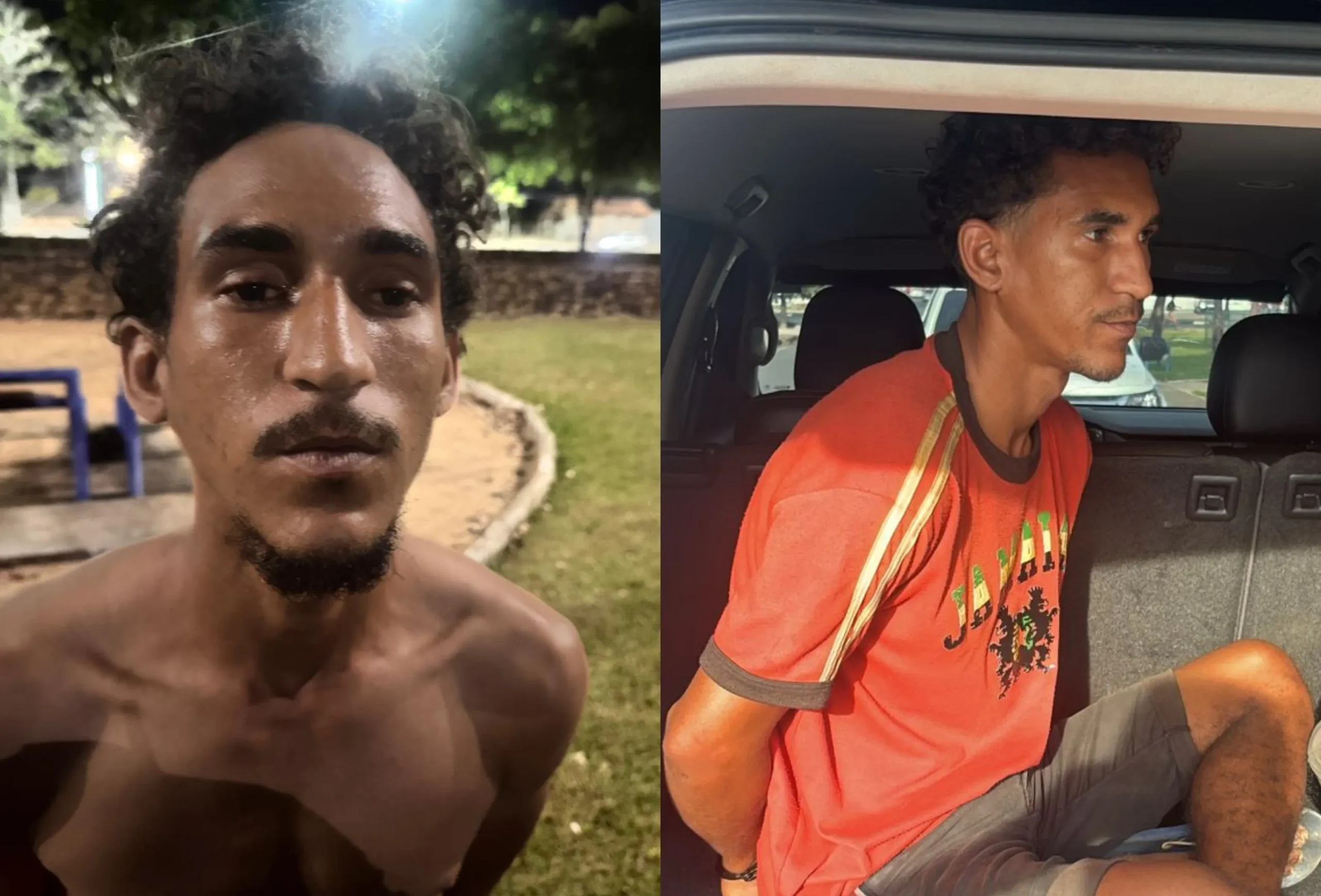 Imagem de um suspeito de estupro em uma estação de rádio