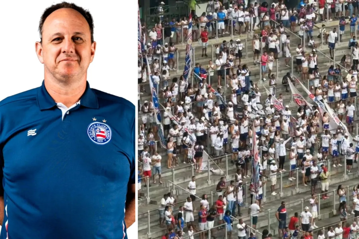 Torcida do Bahia vaia jogador Rogerio Ceni.