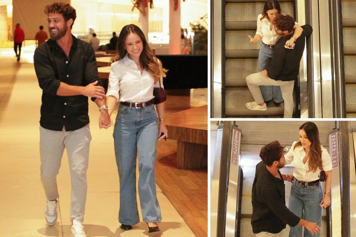 Imagem da apresentadora Larissa Manoela e do apresentador André Luis da Rádio Estação Plus