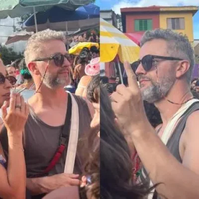 Lucas Lima transmitindo ao vivo na Rádio Estação Plus