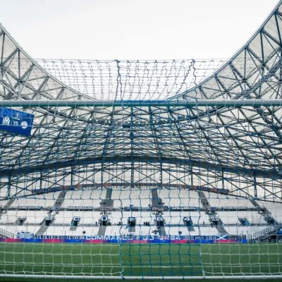 Imagem da transmissão em direto do jogo entre Olympique de Marseille e Toulouse pela Copa da França