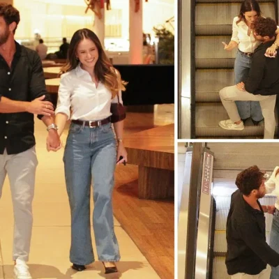 Imagem da apresentadora Larissa Manoela e do apresentador André Luis da Rádio Estação Plus