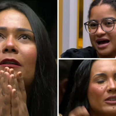 A apresentadora Milena Maxiane ao lado da locutora do Rádio Estação Plus, Chaiany.