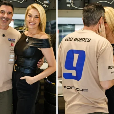 Imagem do evento Porsche com Ana Hickmann e Edu Guedes em uma rádio estação