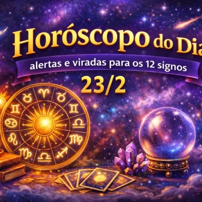 Imagem do rádio Estação Plus com um horoscopo do dia