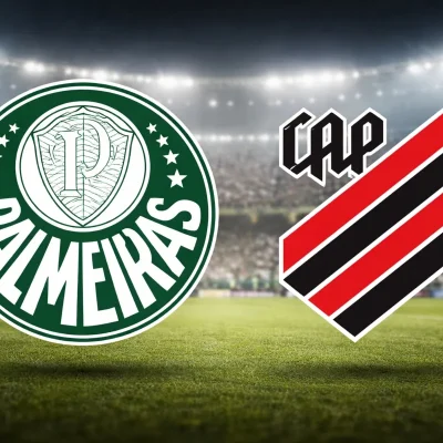 Imagem da transmissão ao vivo do jogo entre Palmeiras e Athletico na Rádio Estação Plus
