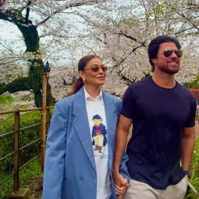 Juliana Paes e Carlos Eduardo Baptista em entrevista no Rádio Estação Plus