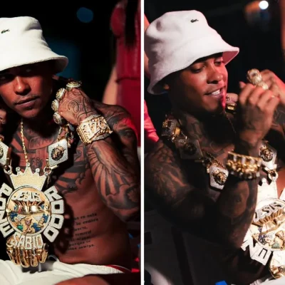 Imagem da Estação de Rádio Plus com a presença do MC Poez do Rodo Joias