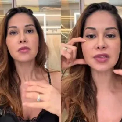 Imagem da apresentadora Maira Cardi na Rádio Estação Plus.