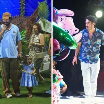 Renato Goes Marcos Veras no Parque Dinossauro